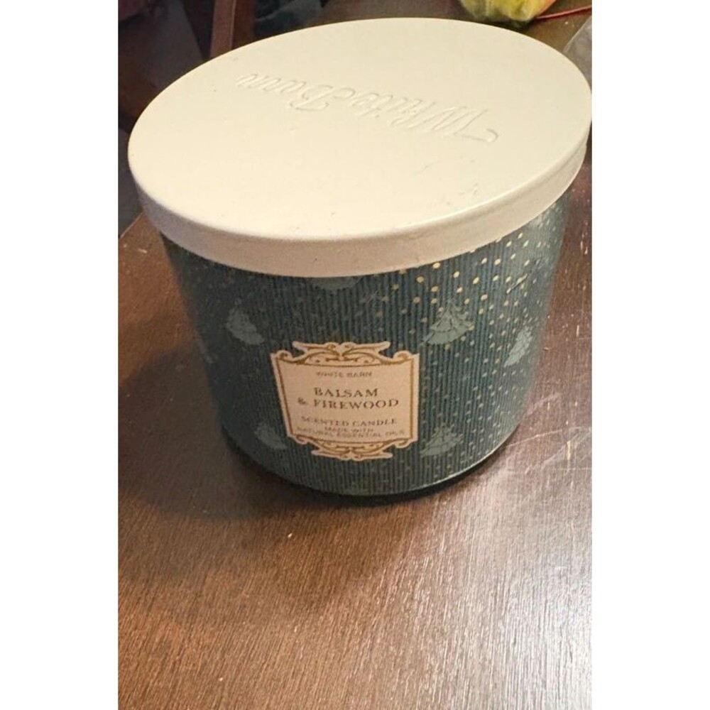 Bath & Body Works Balsam & Firewood 3-Wick Candle NWT